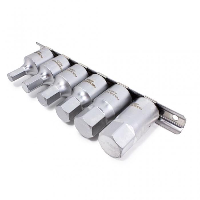 Ключове за картер ROCKFORCE 1/2" 8-19мм 6-части