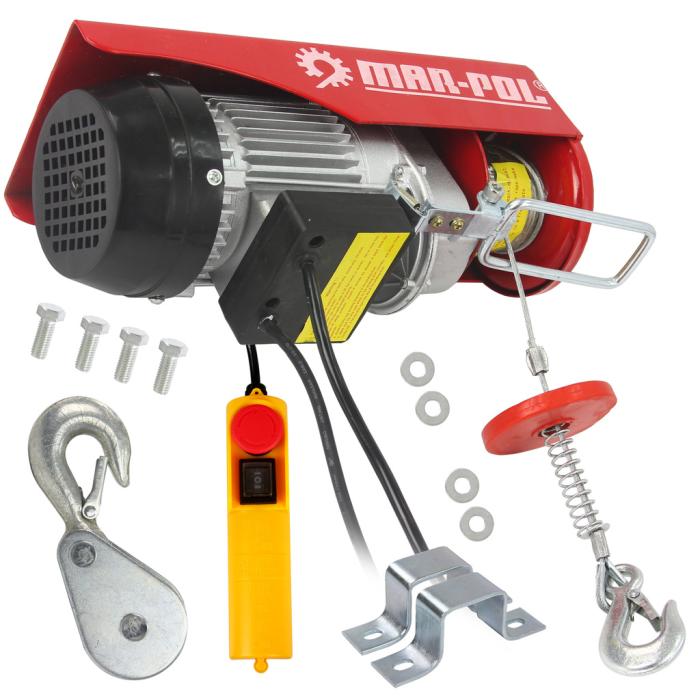 Електрическа въжена лебедка Mar-Pol 125 / 250 кг 500W