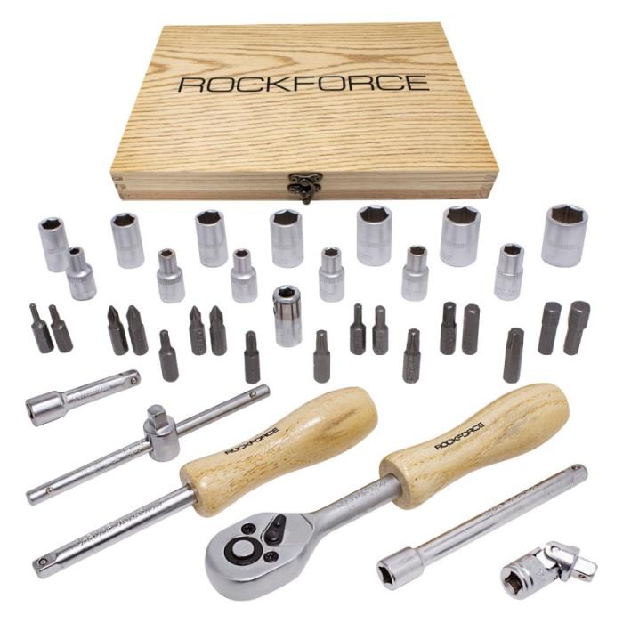 Гедоре ROCKFORCE 1/4" 4мм-14мм 38-части