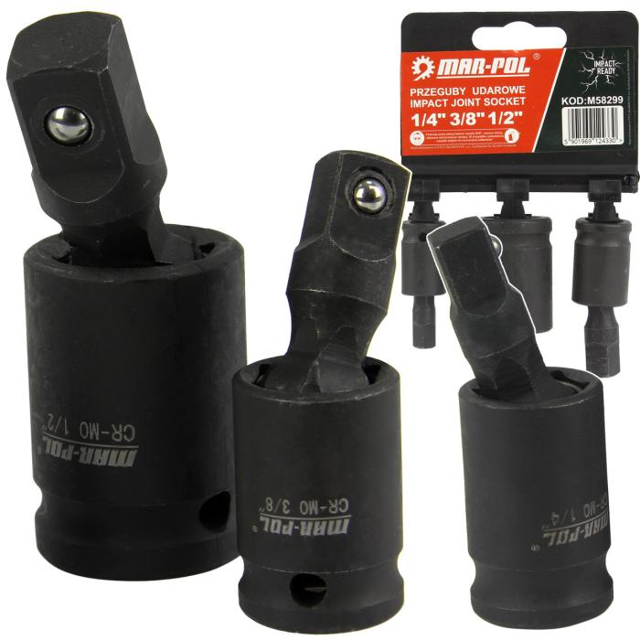 Ударни карета Mar-Pol 1/2", 1/4", 3/8" Ударни карета Mar-Pol 1/2", 1/4", 3/8"
