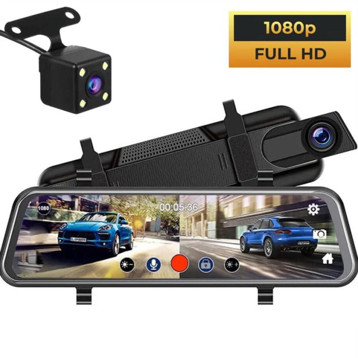 Видеорегистратор FULL TOUCH SCREEN с две камери 9.66inch