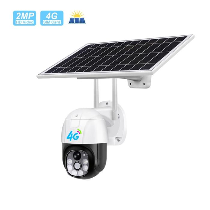 Куполна соларна камера със SIM карта- 4G, V380PRO