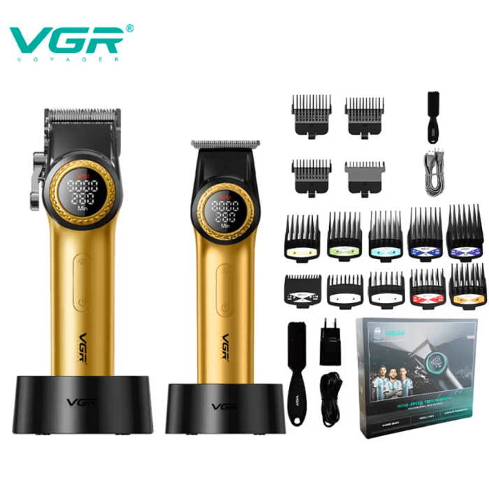 Комплект 2в1 Машинка за подстригване и тример  V-001PRO и V-977