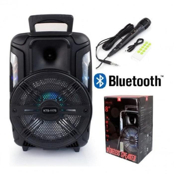 Караоке тонколона с Bluetooth KTS-1175 8'' и микрофон Караоке тонколона с Bluetooth KTS-1175 8'' и микрофон