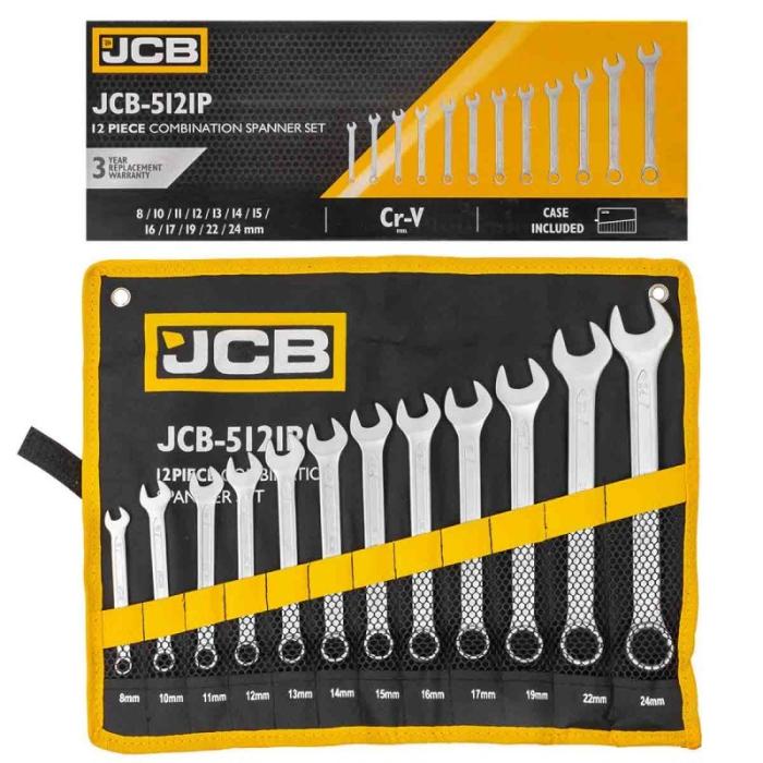 Звездогаечни ключове JCB 8-24мм 12 бр.