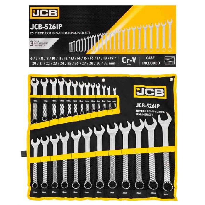 Звездогаечни ключове JCB 6-32мм 25 бр.