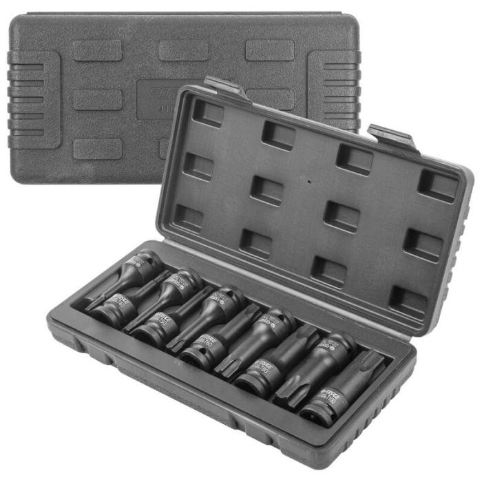 Ударни битове Torx FORSAGE 1/2" 10-части